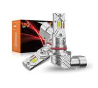 PAERKU Lampadine 9005 9006 HB3 LED per Automobili Come Abbaglianti e Anabbaglianti, 6500K Bianco Freddo 18000LM Sostituzione Lampada Alogena, Fanless Design, Plug and Play (2 pezzi)