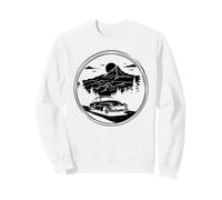 Paesaggi Auto Auto Viaggio Strada Montagna d'Epoca Felpa