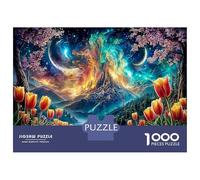 Paesaggi fantasiosi 1000 Pezzi Busta Di Puzzle A Rompicapo Per Sviluppare Abilità Logiche Universo montagne Aurora perfetto Per Giochi in Festa E Miglior Regalo Per Appassionati 70x50cm/1000pcs