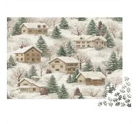 Paesaggi rurali invernali Rompicapo 1000 Pezzi In cartone Riciclato, Un Puzzle Per Impossibile Difficile Arduo Stimolante, Ideale Per Decorazione Casa Design, Regali Per Le Donne, Regal