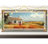 Paesaggio 5D Diamond Painting Kit Completo con Crystal Art e Diamantini per Adulti,Fattoria Pittura Diamante Fai Da Te Grandi 40x80cm,Strass Ricamo a Punto Croce per Decorazione Casa e Pareti 61F-1804