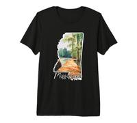 Paesaggio Acquerello del Mississippi Maglietta Premium