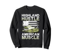 Paesaggio Americano Highland Hustle Felpa