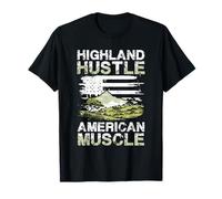 Paesaggio Americano Highland Hustle Maglietta