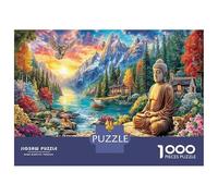 Paesaggio Buddistico 1000 Pezzi Gioco Di Riflessione Avanzato in Cartone Solido Per Esercitare Il Cervello Mountain Lake Forest Landscape Come Attività Vacanziera E Puzzle Offerto in Regalo 70x5