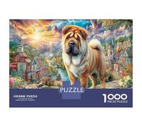Paesaggio Chow Chow 1000 Pezzi Puzzle Di Benessere Mentale in Cartone Premium E Durevole Chow Chow Dog Vivid Landscape adattato A Pause Professionali E Come Prodotto Più Venduto 38x26cm/1000pcs