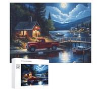 Paesaggio City Truck Puzzle per adulti Famiglia Attività Giochi Home Decor Puzzle 500 PCS