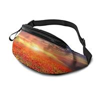 Paesaggio con bel tramonto Borsa sportiva regolabile Borsa da ciclismo per escursionismo da viaggio casual all'aperto