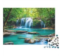 Paesaggio con cascata1000 Pezzi Impossibili Per Adulti, Giochi, Regali, Sfide Per BambiniPanorama le38x26cm/1000pcs
