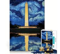 Paesaggio con cielo stellato - Puzzle per adulti da 1000 pezzi - Gioco di abilità e ragionamento - Lento e divertente - Taglio preciso - Pezzo da collezione 50x75cm