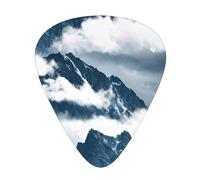 Paesaggio Con Montagne E Nuvole Stampa Organizer Scatola Di Immagazzinaggio Diversi Spessori Chitarra Picks Per Chitarra