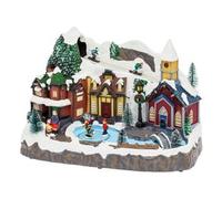 Paesaggio con movimento, luci e musica (34x16x24cm) XMAS KING 73425