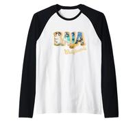 Paesaggio costiero Acquerello Baja California Maglia con Maniche Raglan
