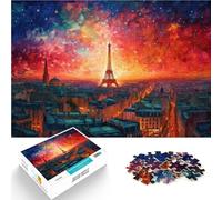 Paesaggio da sogno parigino Puzzle 1000 pezzi per adolescenti Vacanza a casa: uccidere il tempo Attività divertenti a casa, regali di compleanno, regali di viaggio, 38x26cm