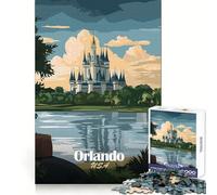 Paesaggio del Castello di Orlando,puzzle da 1000 pezzi per ragazzi,stimolante per la logica e il divertimento,con incastri precisi,ideale come regalo (50x75cm)