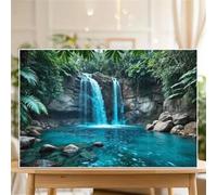 Paesaggio del lago con cascata - Puzzle 1200 Pezzi - puzzle Fai da te, Intrattenimento Creativo, Puzzles Classico Arte,Regalo per Adulti dai 14 anni 75 x 50 cm