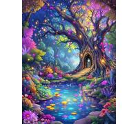 Paesaggio del lago Treehouse - Puzzle 300 Pezzi - puzzle Fai da te 38x26 cm,Intrattenimento Creativo - Puzzles Per Adulti E Tutta La Famiglie