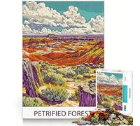 Paesaggio della foresta pietrificata, puzzle da 1000 pezzi per adulti, regalo, gioco di logica, divertimento lento, taglio preciso, regalo elegante (50x75cm)