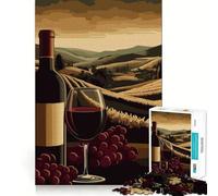 Paesaggio della regione vinicola toscana - Puzzle per adulti da 1000 pezzi - Gioco stimolante per la mente - Qualità premium con taglio laser - Attività di gruppo rilassante al chiuso (38x26cm)