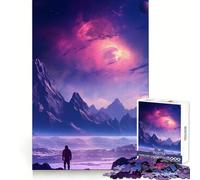 Paesaggio della Valle della Galassia - Puzzle da 1000 pezzi per adolescenti - Pensiero strategico - Evasione serena - Design pulito e riflessivo - Natale (38x26cm)