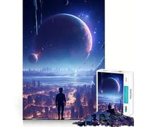 Paesaggio della Valle della Galassia Puzzle da 1000 pezzi per adolescenti Richiamo Divertente Gioco Incastro Perfetto Senza Spazi Trasparenze Attività Serata Divertente per Famiglia (38x26cm)