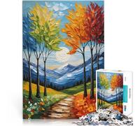 Paesaggio delle quattro stagioni Puzzle da 1000 pezzi per adolescenti Giocattoli Giochi Educativi Antistress con pezzi completamente interconnessi di forma casuale 38x26cm