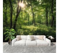 Paesaggio Di Junglea Verde Carta da Parati Fotografica Panorama Effetto 400x280 cm Verde Decorazione per la Casa per Pareti per Camera Da Letto Sala Fotomurali In Tessuto Non Tessuto