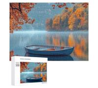 Paesaggio di montagna Lago Barca Puzzle per adulti Famiglia Attività Giochi Home Decor Puzzle 500 PCS