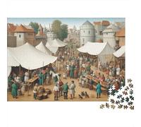 Paesaggio di un festival urbano e rurale del futuro Puzzle 1000Pcs Decorazione Per La Casa. Rilassamento E Intelligence Per Adulti E Bambini Da 14 Anni 1000pcs (75x50cm)