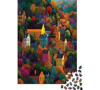 Paesaggio di una città del Connecticut|| Puzzle Divertenti Per Tutta La Famiglia 70x50cm/1000pcs Adulti