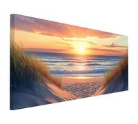 Paesaggio Diamond Painting Adulti, 5D Diamantini Crystal Art Quadri Diamond Painting Tramonto Motivo, Grande Pittura Diamante Kit Fai Da Te Adulti 70x30cm, Decorazioni Parete Casa, Regalo Donna G-87