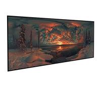 Paesaggio Diamond Painting Kit Completo Foresta Pittura Diamante 5D Rotondo Completo per Adulti Principiante, Pittura Diamante Strass Ricamo a Punto Croce Painting per Regalo 60 x 120cm PJY9 8-E