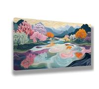 Paesaggio Dipingere con i Numeri Adulti 100 x 200 cm Tela, Dipingere con i Numeri Albero Motivo Design, Hobby Creativi Adulti Kit di Pittura Acrilica Fai-da-Te, Home Room Decor, Regalo Creativo, 867-W