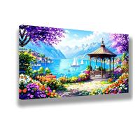 Paesaggio Dipingere con i Numeri Adulti 90 x 180 cm Tela, Dipingere con i Numeri Natura Motivo Design, Hobby Creativi Adulti Kit di Pittura Acrilica Fai-da-Te, Home Room Decor, Regalo Creativo, 1009-W