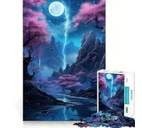 Paesaggio fantastico del cielo notturno - Puzzle per ragazzi da 1000 pezzi - Pensa in modo intelligente - Giocattolo per la casa - Passatempo - Taglio preciso - Regalo per le festività (50x75cm)