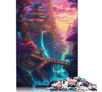 Paesaggio fantasy 13 1500 puzzle impegnativo e stimolante per adulti e ragazzi, 1500 pezzi (85x57 cm)