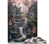 Paesaggio fantasy 54 puzzle per adulti 1000 puzzle insoliti per la decorazione della casa per adulti per ragazzi o ragazze 1000 pezzi (75x50 cm)