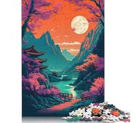 Paesaggio fantasy 55 puzzle da 1500 pezzi per adulti, puzzle impegnativi e stimolanti per bambini adulti, 1500 pezzi (85x57 cm)