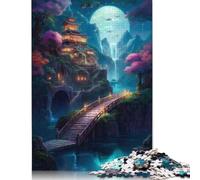 Paesaggio fantasy 56 puzzle per adulti da 1000 pezzi, divertenti rompicapo per bambini dai 12 anni in su, 1000 pezzi (75x50 cm)