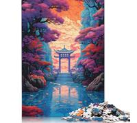 Paesaggio fantasy 57 puzzle per adulti 1500 puzzle insoliti per la decorazione della casa per adulti per ragazzo o ragazza 1500 pezzi (85x57 cm)
