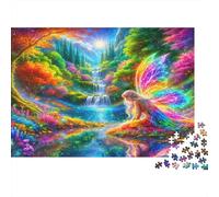 Paesaggio fatato arcobaleno Puzzle 1000 Pezzi Carta riciclata per adulti Puzzle per adulti Gioco educativo per decompressione Ottima idea regalo per donne e uomini 70x50cm/1000pcs