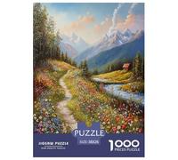 Paesaggio fiorito Art Piante 1000 Pezzi Adulto Puzzle Jigsaw Per Gioco Familiare Decorazione Interna Unica Regalo Per Amore E Amico Divertimento Gioco Stress Relief 38x26cm/1000pcs