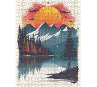 Paesaggio Foresta Puzzle 6000 Pezzi, 3D Puzzle per Adulti Impegnativo, Educa Puzzles Artistico, Divertente E Stimolante Puzzles Decorativo per La Famiglia, Regalo e Decorazione Pareti FNKL6-337