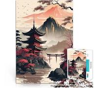 Paesaggio giapponese 6 Puzzle da 1000 pezzi per adulti Giocattoli che creano dipendenza e sfidano l'intelligenza del cervello Ottimo regalo per i giochi 38x26cm