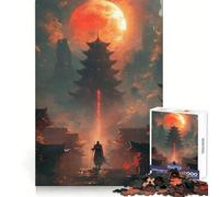 Paesaggio giapponese dei samurai - Puzzle da 1000 pezzi per adulti - Gioco di logica - Attività domestica - Taglio liscio - Sorpresa di Natale (38x52cm)
