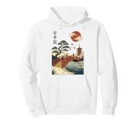 Paesaggio Giapponese Estetica Sakura Zen Felpa con Cappuccio