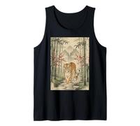 Paesaggio Giapponese Tiger Bamboo Trees Ukiyo-e Estetica Canotta