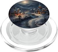Paesaggio invernale villaggio di Natale PopSockets PopGrip per MagSafe