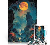 Paesaggio lunare Natura Puzzle da 1000 pezzi per adulti Giocattoli che creano dipendenza e sfidano l'intelligenza del cervello Adatto per la decorazione del desktop 38x26cm