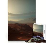 Paesaggio marziano Puzzle per ragazzi 1000 pezzi Puzzle intelligente per allenamento e svago Taglio perfetto Arte Regalo di Natale (38x26cm)